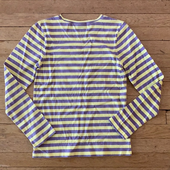 Mini Boden horse girl striped long sleeve t shirt - Picture 4 of 4